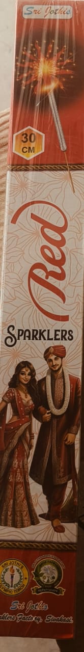 30CM RED SPARKLERS